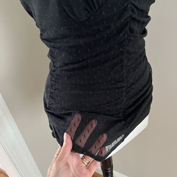 Vintage Express Lace Jeweled Top Size Size S Sheer Whimsigoth Fairy Grunge Y2K - Picture 5 of 14